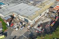 Warburtons factory fire in Burnley