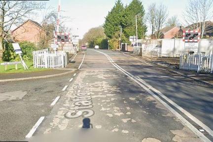 Train Strikes Car at Lancashire Level Crossing