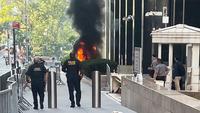 Ex-Soldier Sets Fire Outside NYC Federal Building