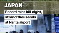 Record rain kills five in Japan