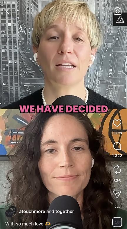 Sue Bird and Megan Rapinoe Split