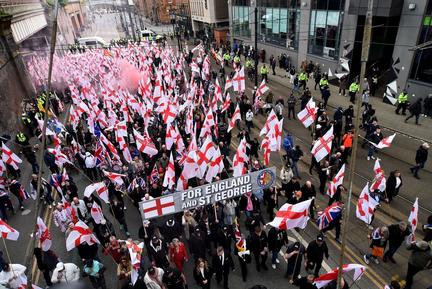 Britain First March in Manchester