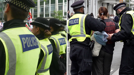 Rival protests shut London