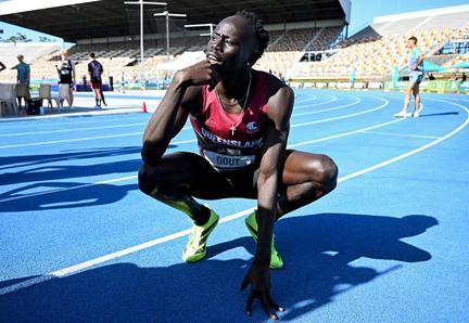 Gout Gout matches Bolt's pace