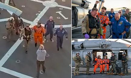 Artemis II crew returns home