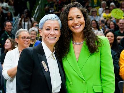 Sue Bird and Megan Rapinoe split