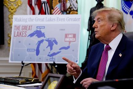 Trump renames Lake Ontario, Canadians object