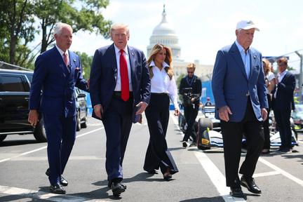 Trump attends DC Grand Prix