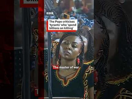 Pope Leo Slams War 'Tyrants'