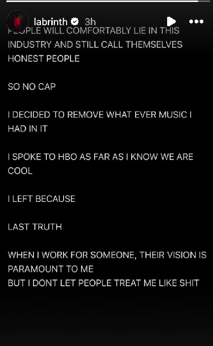 Labrinth Quits 'Euphoria' Season 3