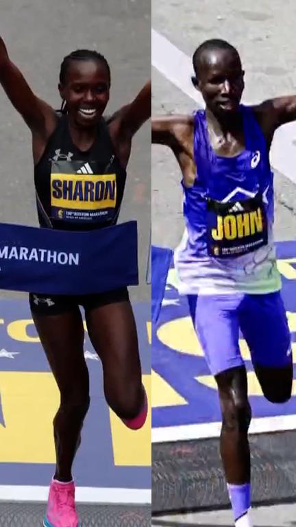 Kenyans sweep Boston Marathon