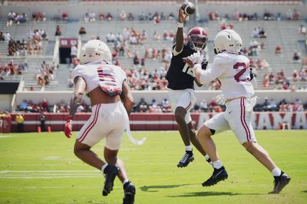 A-Day scrimmage offensive stats