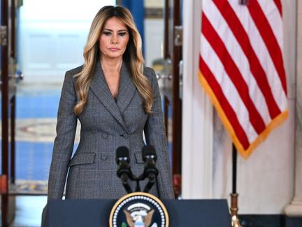 Melania Trump's Epstein statement lampooned