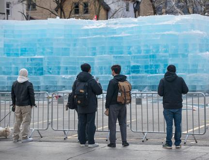 Drake's Ice Sculpture Dismantled
