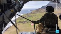 Hantavirus aid airdropped to island