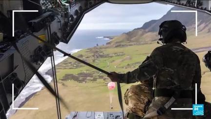 Hantavirus aid airdropped to island