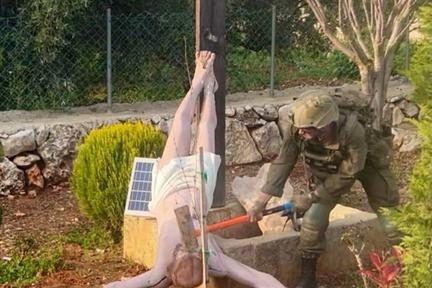 IDF soldier smashes Jesus statue