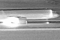 Frontier plane hits runway pedestrian