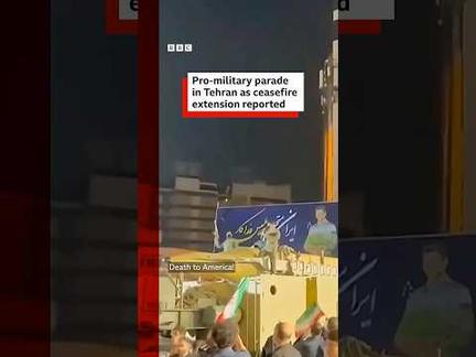 Iran parades missiles as ceasefire extended