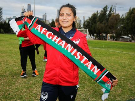 Afghan women's team returns