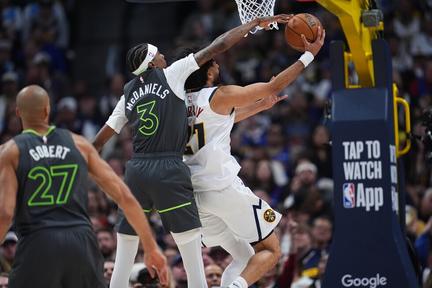 Nuggets overcome Timberwolves in Game 1