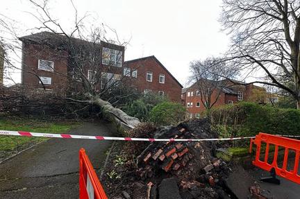 Storm Dave batters Britain