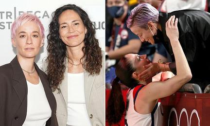 Megan Rapinoe and Sue Bird split