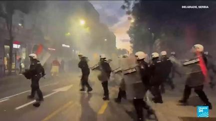 Massive anti-government protests in Serbia