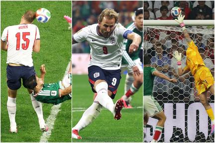 Ten-Man England Stun Mexico at Azteca
