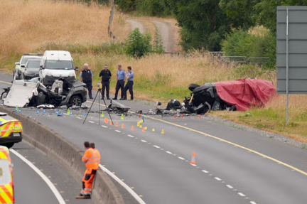Five teens killed in M9 wrong-way crash