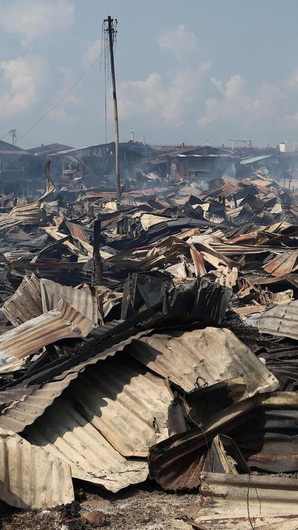 Massive Fire Displaces Thousands