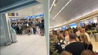 Milan airport border chaos