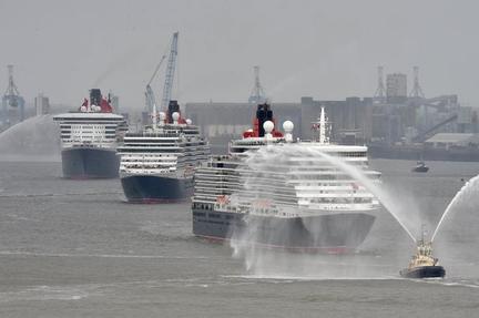 Cunard's Four Queens assembly