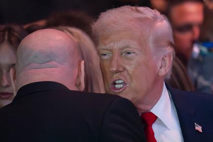 Trump Attends UFC 327 in Miami