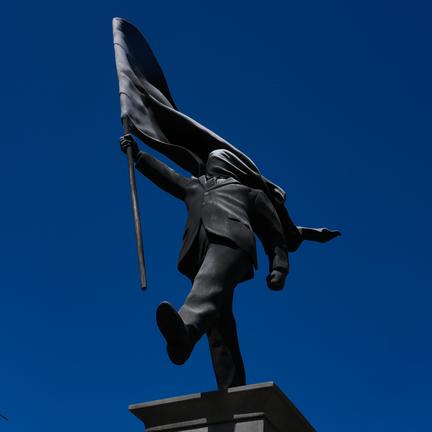 New Banksy statue in London
