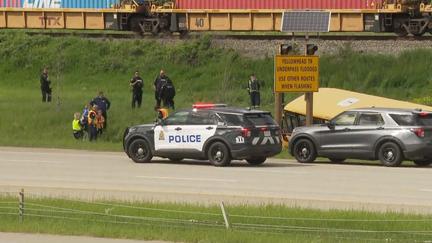 School Bus Crashes Off Yellowhead Trail
