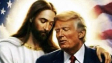 Trump's new AI Jesus image