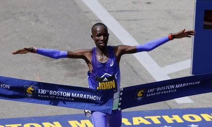 John Korir Shatters Boston Record