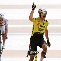 Wout van Aert wins Paris-Roubaix