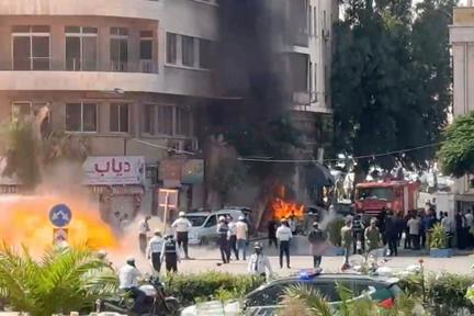 Explosions Near Macron’s Hotel in Damascus