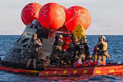 Artemis II crew returns home