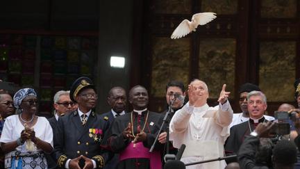 Pope Leo assails 'tyrants' in Cameroon
