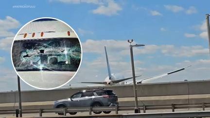 United plane hits truck at Newark