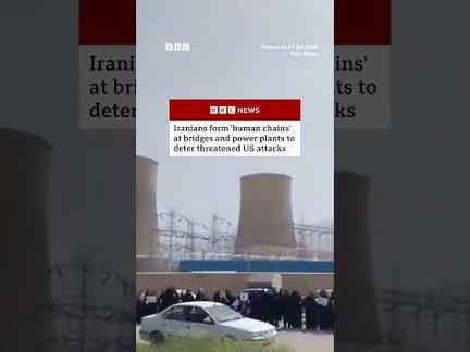 Iranians Form Human Chains