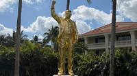 Trump's 'gold' statue dedicated