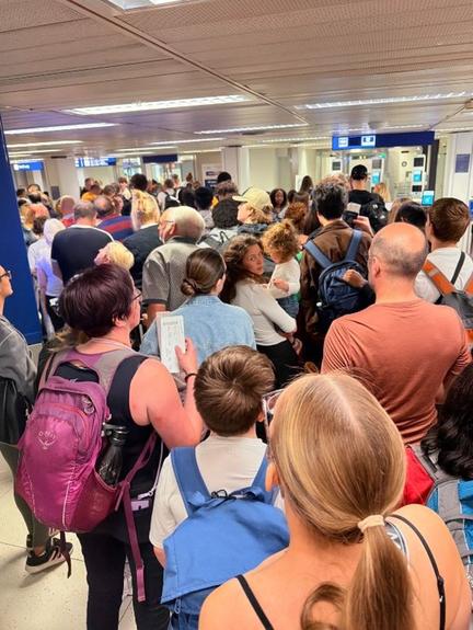 Milan Airport Border Control Chaos
