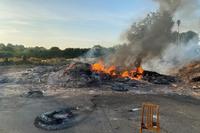 Moygashel Bonfire Topped with Mosque Replica
