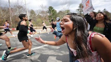 John Korir wins Boston Marathon