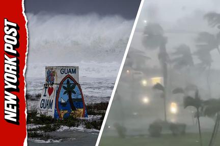Super Typhoon Bavi Slams Guam with 150mph Winds