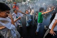 US strikes Iranian launchers after lull